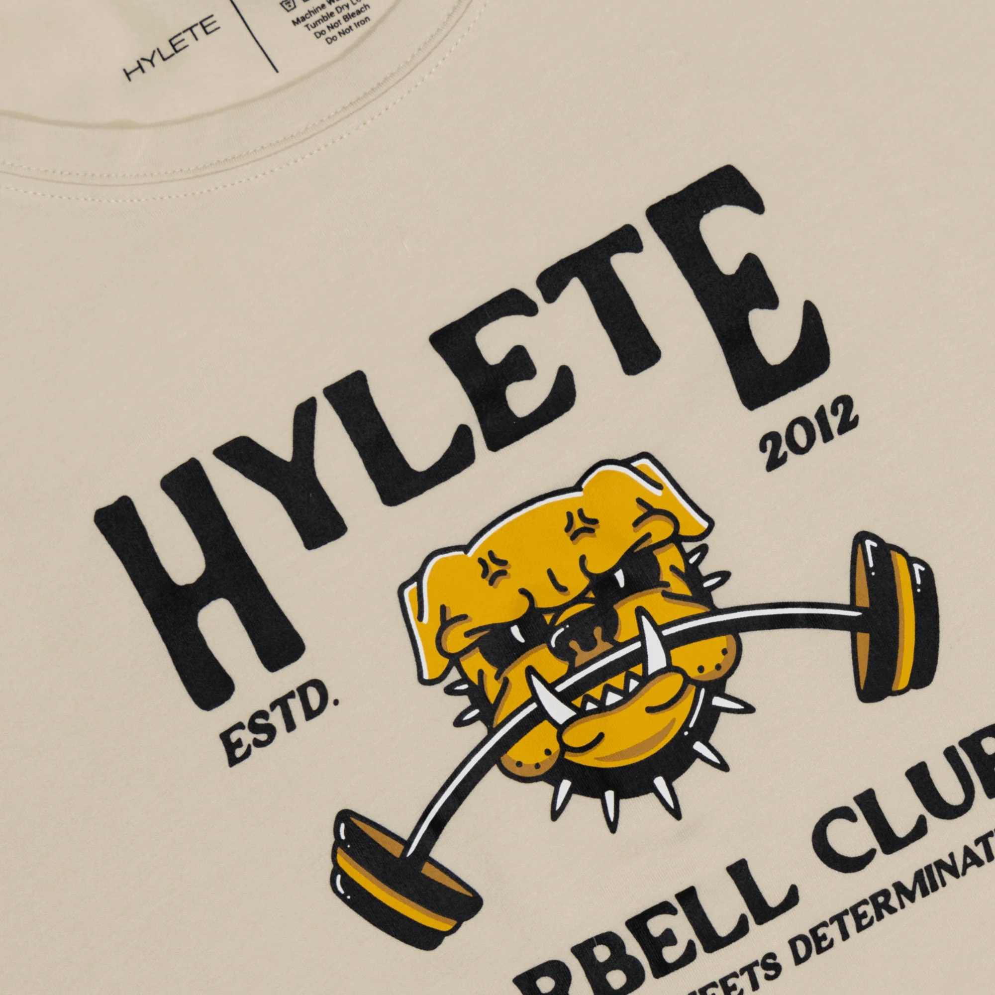 Barbell Club HY-Blend Crew Tee Bone White - Image 3