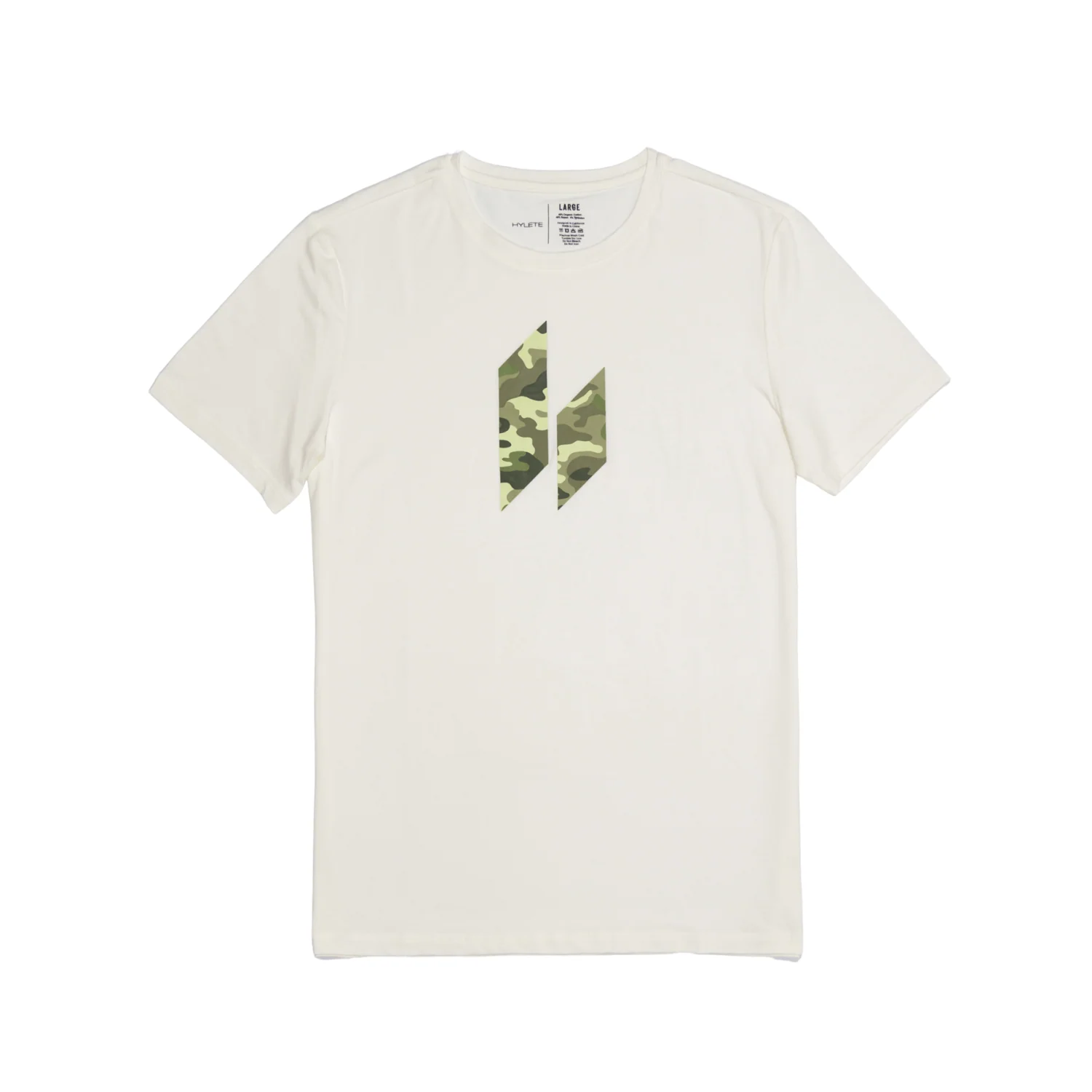 Camo Icon HY-Blend Crew Tee White