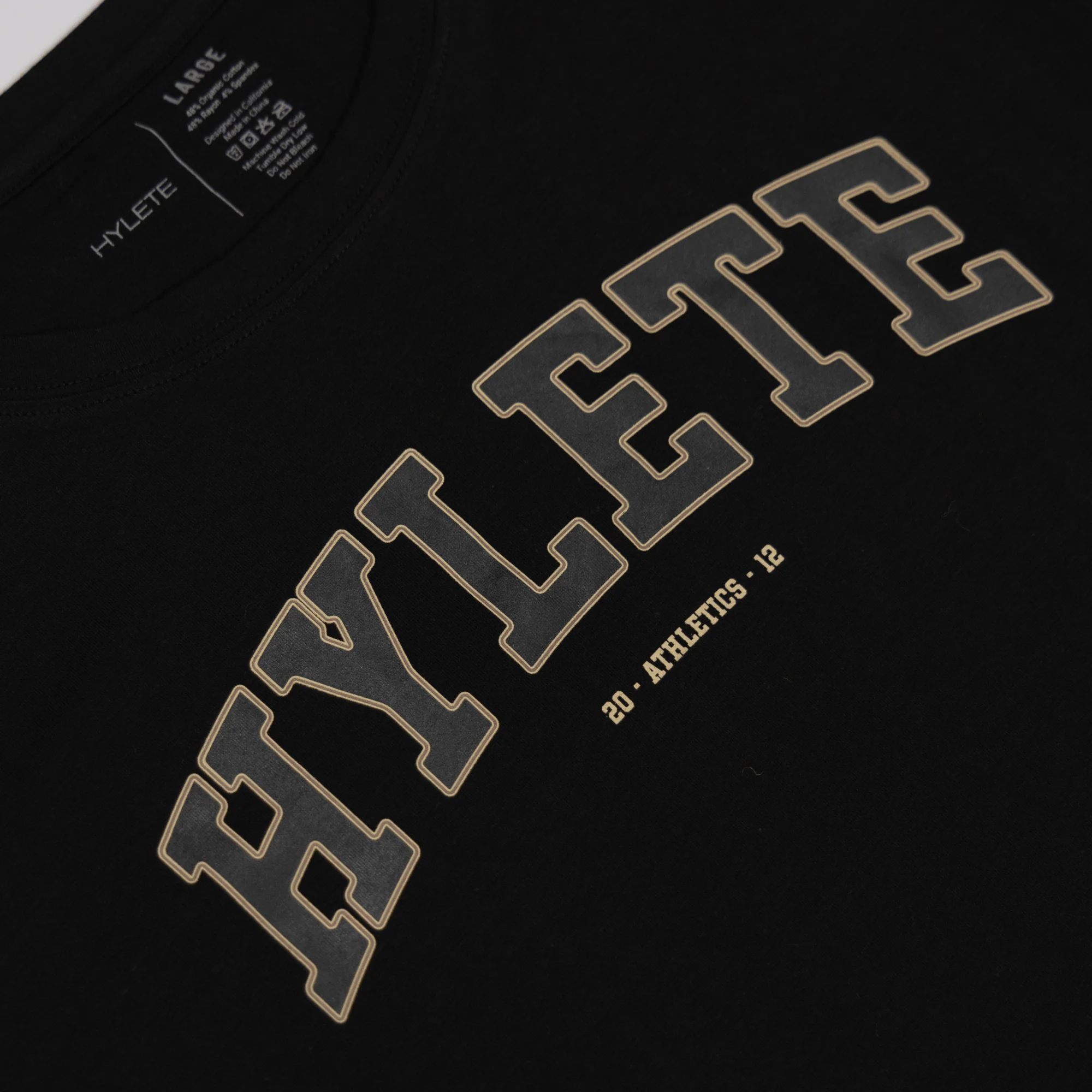 HYLETE 12 HY-Blend Crew Tee Black - Image 3