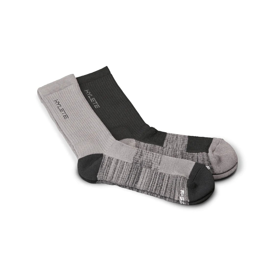 Midweight Crew Sock Cool Gray Black - Image 3