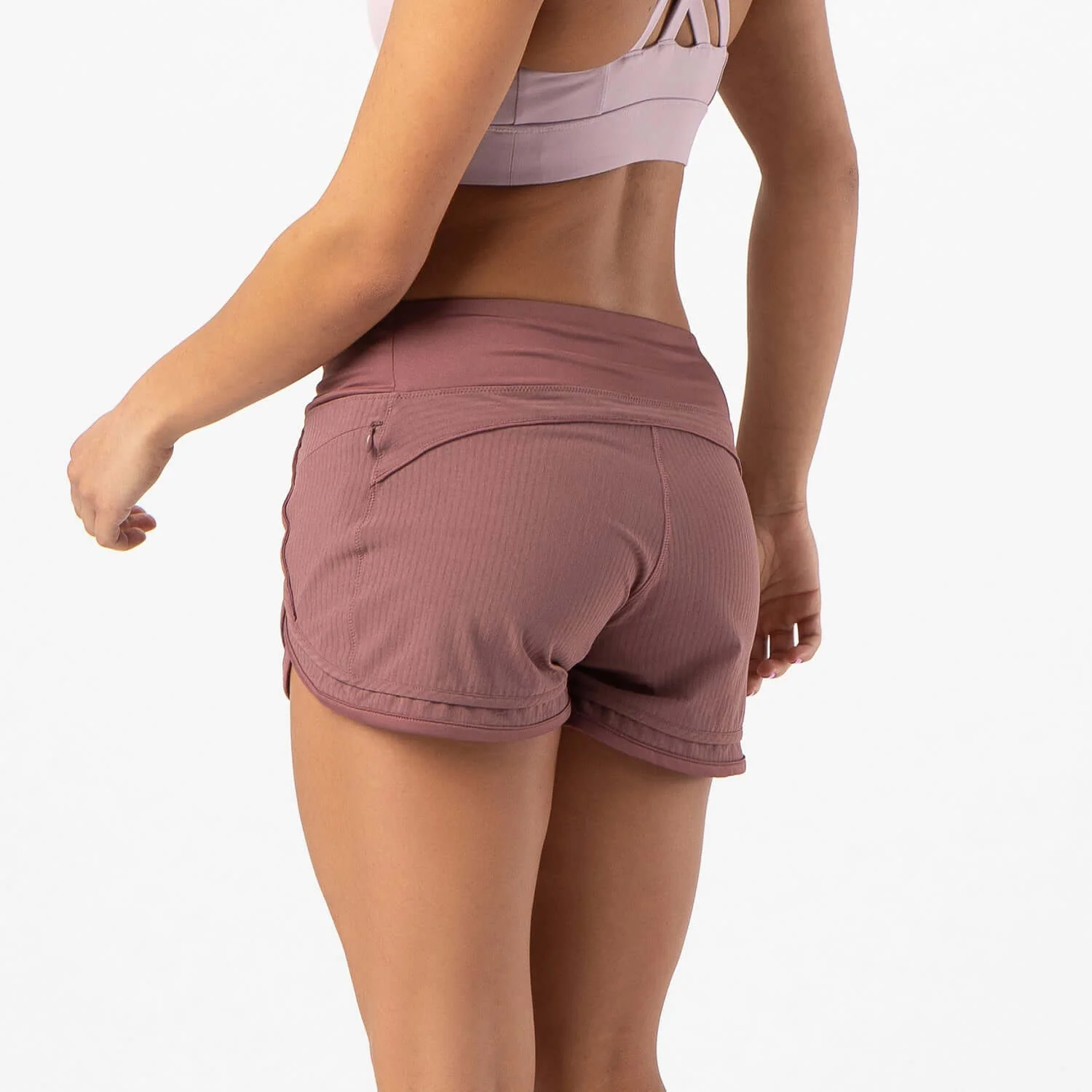 Iris Lined Short Mauve Brown - Image 5
