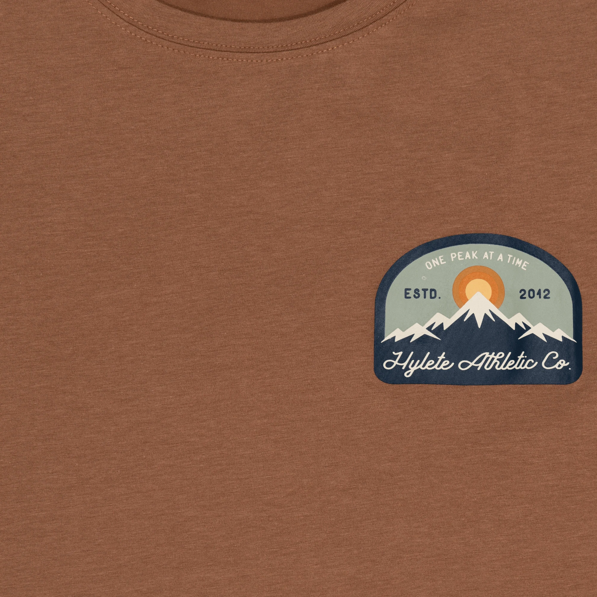One Peak HY-Blend Crew Tee Raw Umber - Image 3