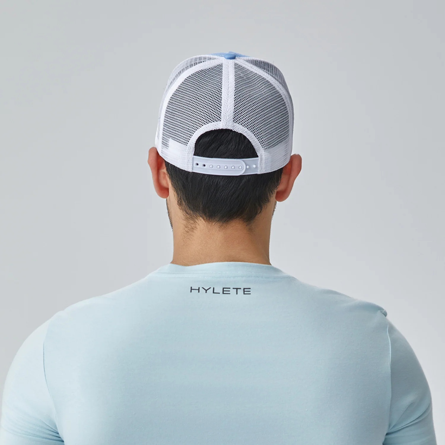 One Peak Trucker Hat Sky Blue - Image 3