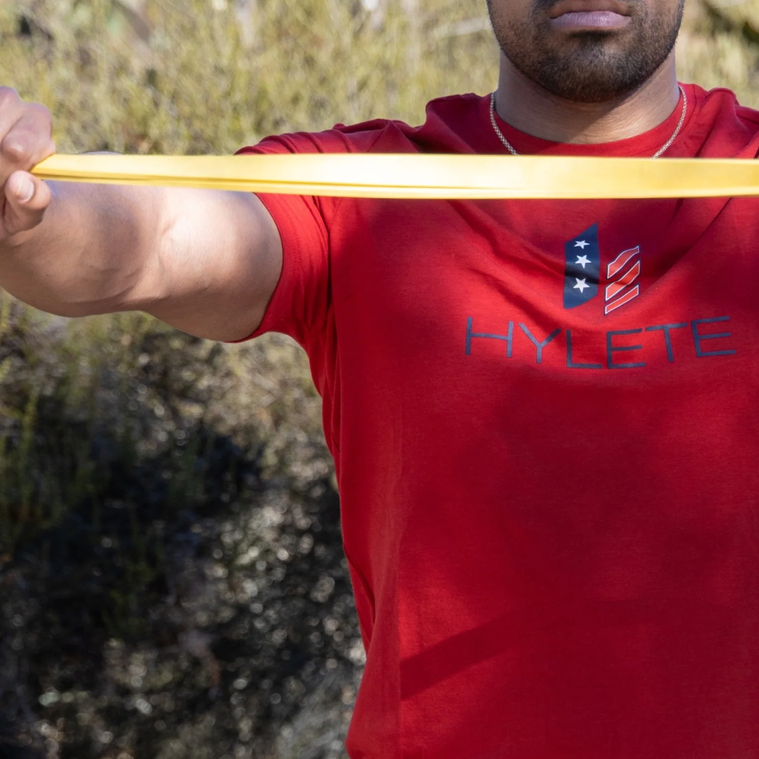 Stacked Nation HY-Blend Crew Tee Crimson Red - Image 2