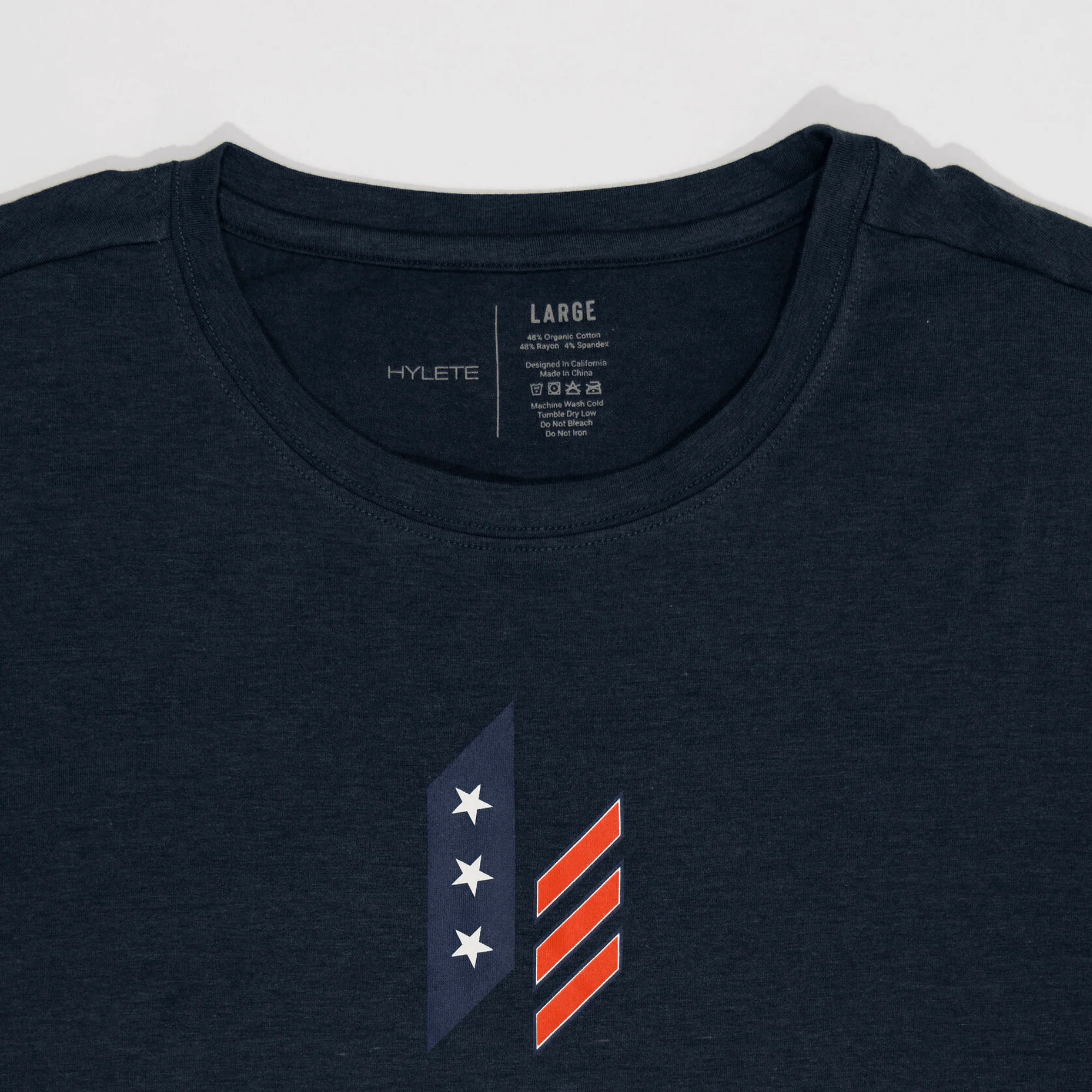 Stacked Nation HY-Blend Crew Tee Navy - Image 2