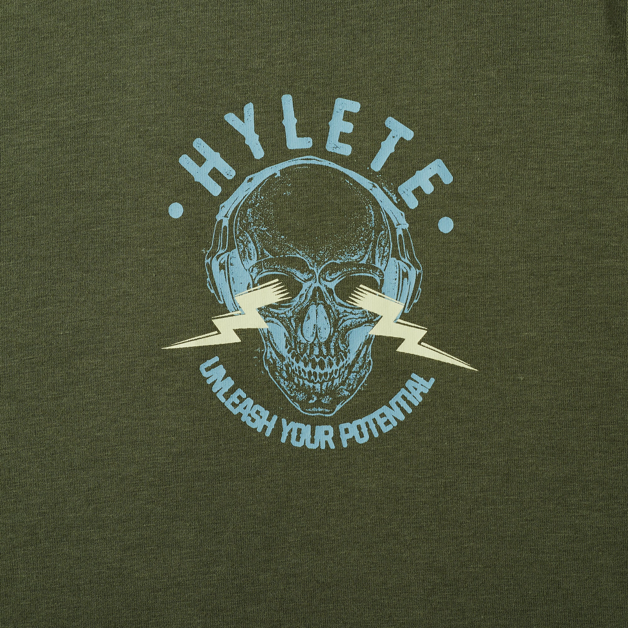 Voltage HY-Blend Crew Tee Olive Green - Image 3